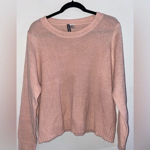 H&M Pink Crewneck Sweater